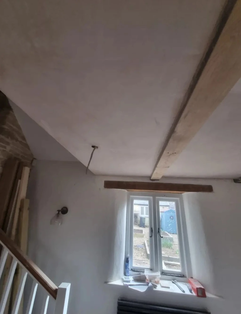 Artex Ceiling Skimmed Smooth
